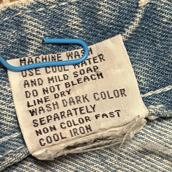 Vintage 90s Zip Code High Waist Lace Patchwork Jeans Size 9/10 Boho Chic - Picture 11 of 16